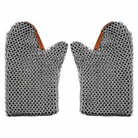 medieval chain gloves mittens unriveted ID 10mm carbon steel
