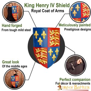 King Henry IV Shield Royal Coat of Arms Decorative Shield