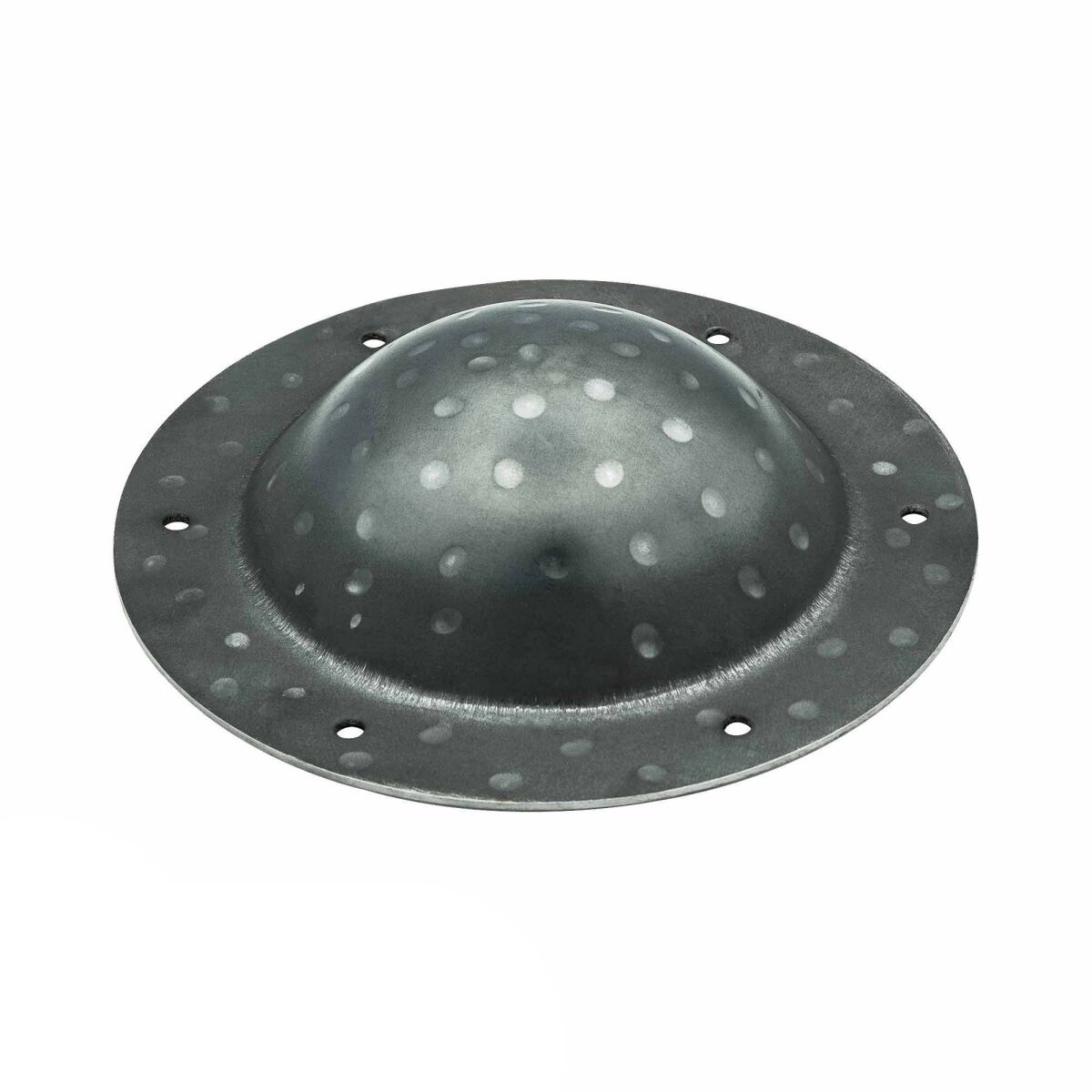 Steel buckler with a hammered finish, 12 box