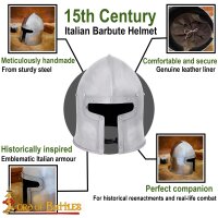15th Century Italian Barbute Helmet Historically Inspired16 gauge