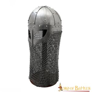Viking Spectacle Helmet with Butted Chainmail Camail 16 gauge