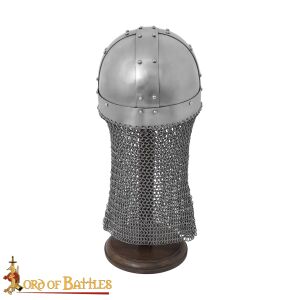 Viking Spectacle Helmet with Butted Chainmail Camail 16 gauge