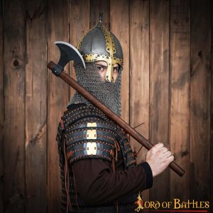 10th century Viking Varangian Rus Slav Gnezdovo helmet with Butted Chainmail Camail 16 gauge