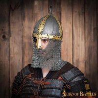 10th century Viking Varangian Rus Slav Gnezdovo helmet with Butted Chainmail Camail 16 gauge