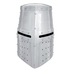13th / 14th Century Great Pot Helm Medieval Knight Steel Helmet