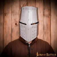 13th / 14th Century Great Pot Helm Medieval Knight Steel Helmet