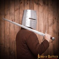 13th / 14th Century Great Pot Helm Medieval Knight Steel Helmet