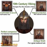 10th century Viking Varangian Rus Slav Gnezdovo Helmet 16 gauge