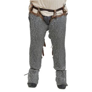 Round Ring Chainmail Leggings Chausses Hoses, Riveted, ID...