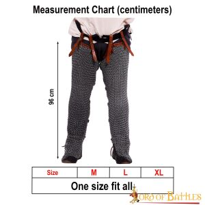 Round Ring Chainmail Leggings Chausses Hoses, Riveted, ID...