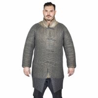 Round Ring Chainmail Hauberk Shirt, Butted, ID 9 mm, Spring Steel