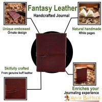 Fantasy Embossed Journal Handcrafted Genuine Leather Diary Notes