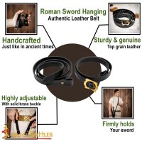 Roman Sword Hanging Genuine Leather Belt