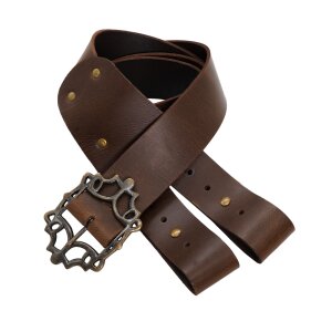 Pirates Leather Baldric Sword Hanging Belt for LARP and Cosplay