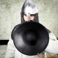 Medieval Fencers Blackened Buckler Functional Steel Shield