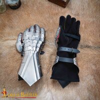 Late Medieval / Gothic Knightly Steel Gauntlets 18 gauge