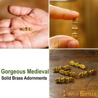 Pure Solid Brass Elite Belt Mounts Set of 5 Functional Accessory