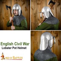 English Civil War Lobster Pot Helmet 17th century