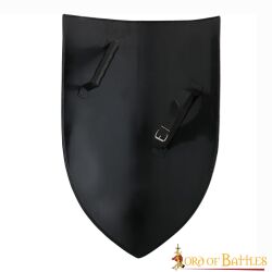 Medieval Left Handed Steel Heater Shield Blank 18 gauge Steel