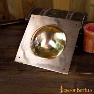 Roman Square Umbo Pure Solid Brass Shield Boss