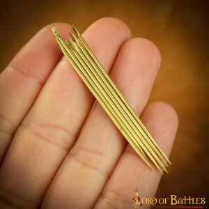 Medieval Pure Brass Needle Fully Functional Accessory Set of 6