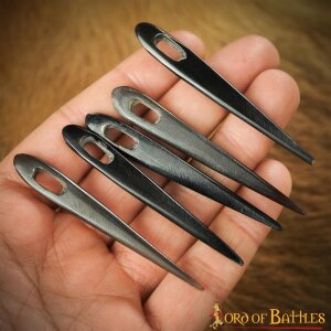 Viking Nalbinding Horn Needles Set of 5 Genuine Horn Accessory