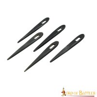 Viking Nalbinding Horn Needles Set of 5 Genuine Horn Accessory