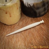 Hand Carved Genuine Bone Awl / Hair Pin