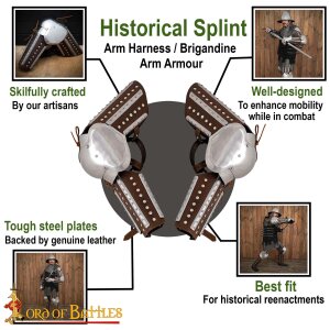 Historical splint arm harness / brigandine arm armour
