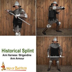 Historical splint arm harness / brigandine arm armour