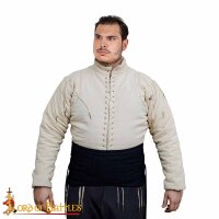 Medieval Padded Arming Broad Waist Belt Lendenier Black