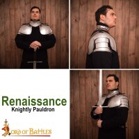 Renaissance Knightly Pauldrons 16 gauge