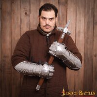 Late Medieval Gothic Knight Gauntlets 16 gauge