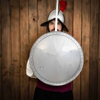 Handmade Rodella Steel Round Shield SCA Reenactments and Décor