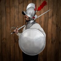 Handmade Rodella Steel Round Shield SCA Reenactments and Décor