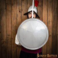 Handmade Rodella Steel Round Shield SCA Reenactments and Décor