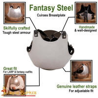 Steel Cuirass Breastplate Fantasy LARP Armor 18 gauge