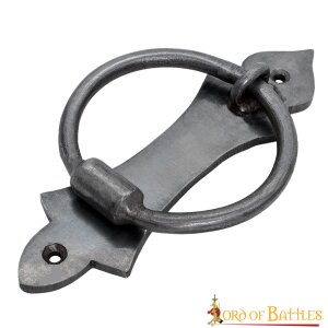 Medieval Iron Hand Forged Functional Door Knocker Vintage Accessory