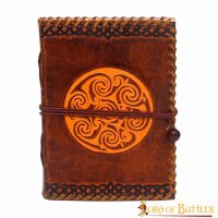 Handmade Journal with Celtic Spiral Design Genuine Leather Book Notes