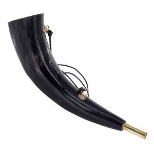 Blowing Horn / pibole / Hunting Call Genuine Ox Horn with...