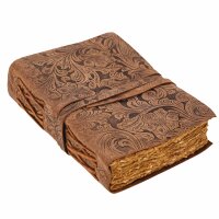 Gorgeous Fantasy Journal Handcrafted Genuine Leather Diary Notes brown