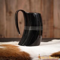 Medieval Viking Horn Tankard Beer Mug Handcrafted Genuine Ox Horn
