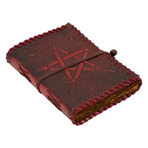 Handcrafted Pentacle Journal Handcrafted Genuine Leather...
