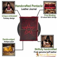 Handcrafted Pentacle Journal Handcrafted Genuine Leather Diary Notes