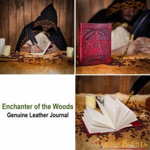 Medieval Pentacle Journal Handcrafted Genuine Leather Diary Notes