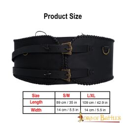 Warrior Broad Waist Belt Handcrafted from Genuine Leather