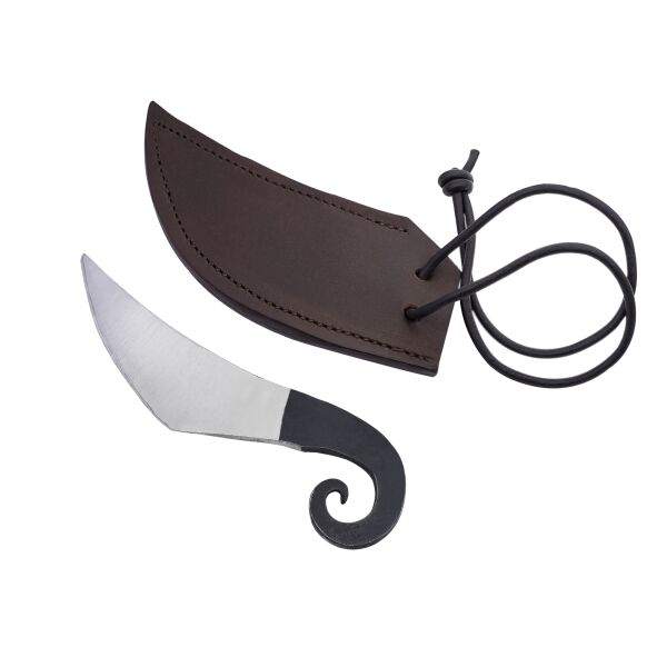 Viking Feasting Hand Forged Knife with Genuine Leather Sheath