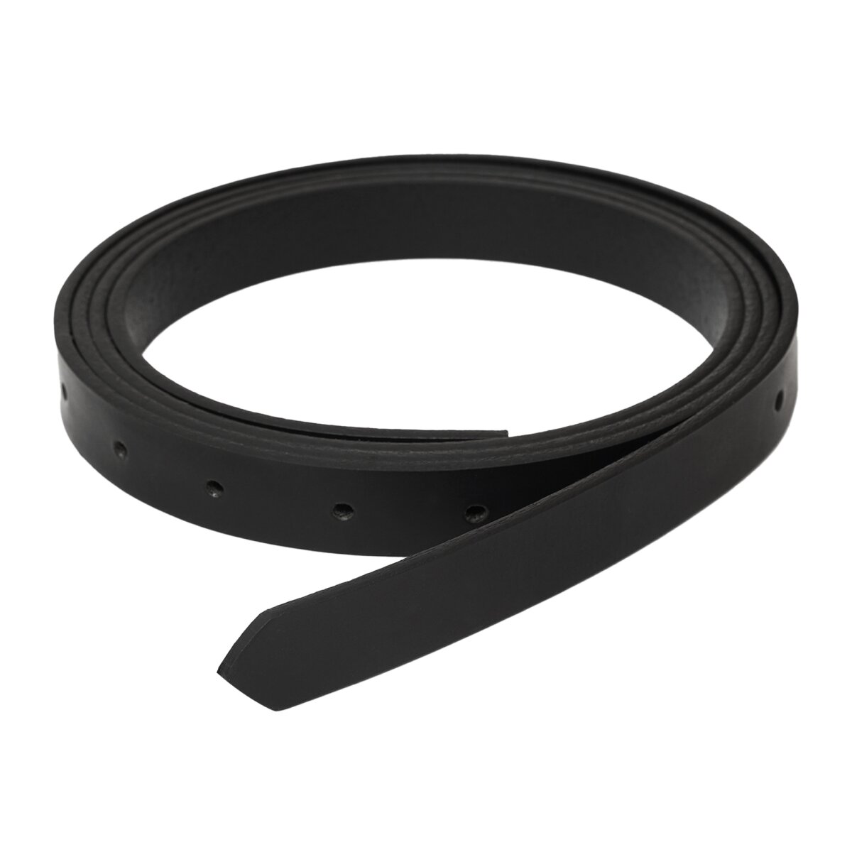 Ceinture en cuir faite main simple DIY 1,9 cm de large Noir