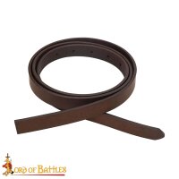 Handcrafted Plain DIY Leather Belt 1.9cm wide Brown