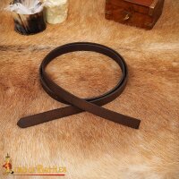 Handcrafted Plain DIY Leather Belt 1.9cm wide Brown